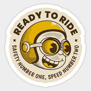 Ready to ride Sticker